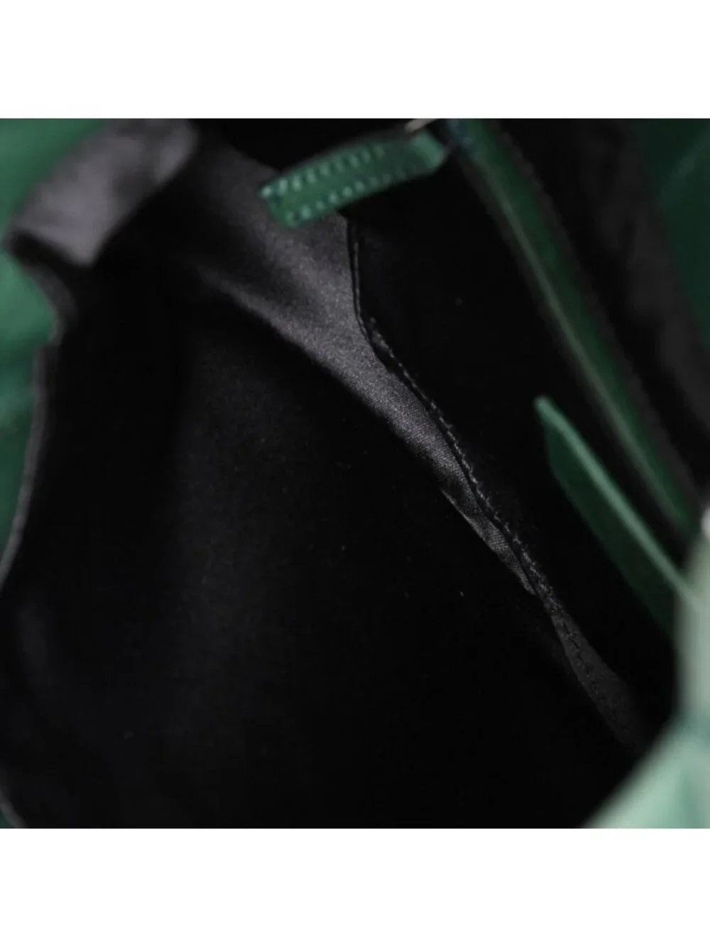 Saint Laurent Rive Gauche Leather Hobo Shoulder Bag Tom Ford Era Pleated Green